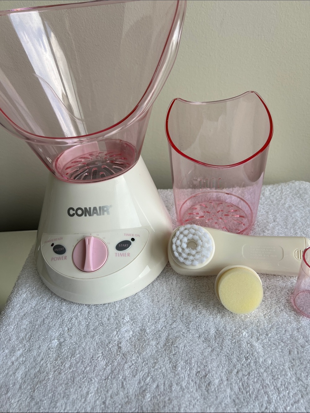 Conair Pink Facial Steamer with Cleansing Brush